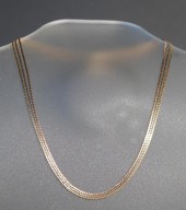 14-KARAT TRICOLOR GOLD NECKLAC