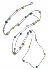14 KARAT WHITE GOLD & MUTLI-CO