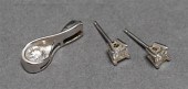 14 KARAT WHITE GOLD AND DIAMON