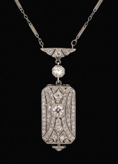 14 karat white gold and diamon