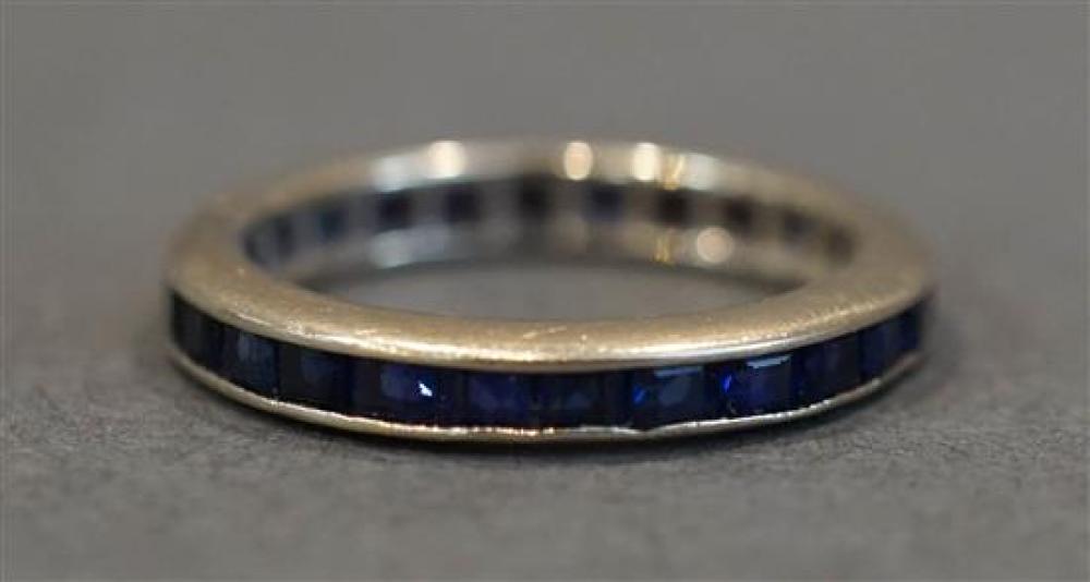 14-KARAT WHITE-GOLD AND BLUE