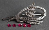 14-KARAT WHITE-GOLD AND DIAMON