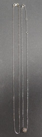 14-KARAT WHITE-GOLD AND DIAMON