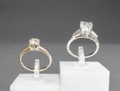14-KARAT WHITE-GOLD AND DIAMON