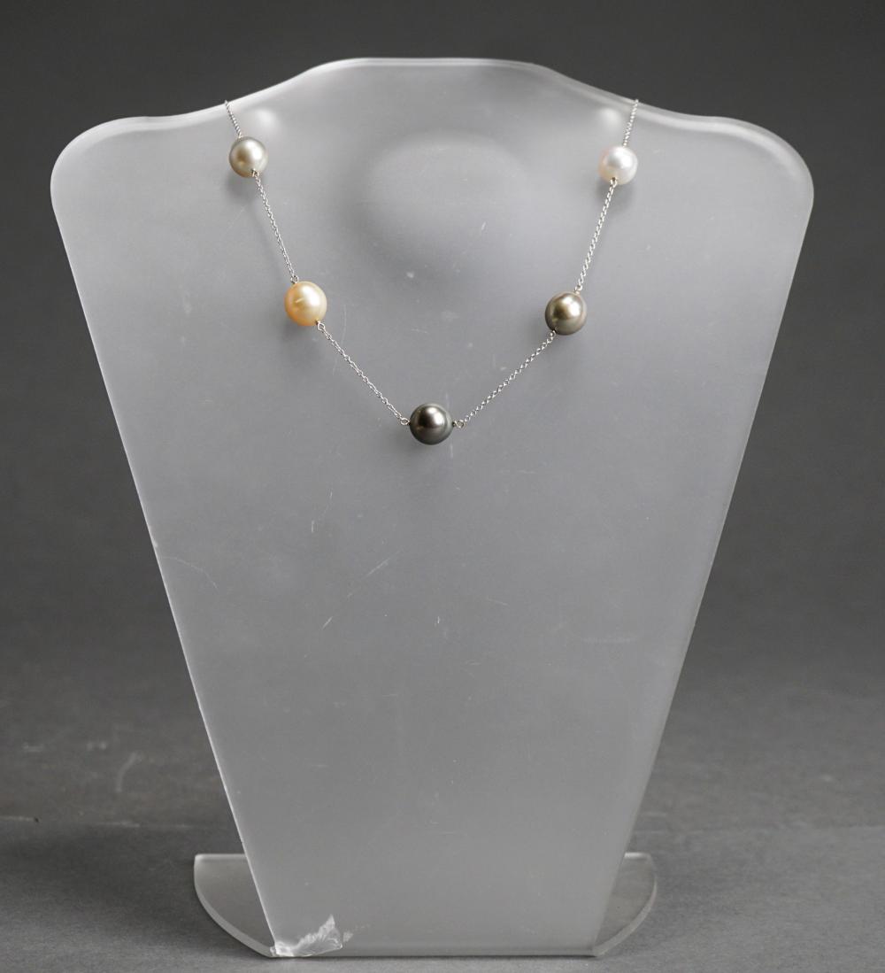 14-KARAT WHITE-GOLD AND