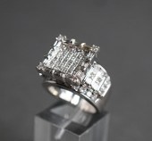 14-KARAT WHITE-GOLD AND PAVE D