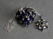 14-KARAT WHITE-GOLD AND SIMULA