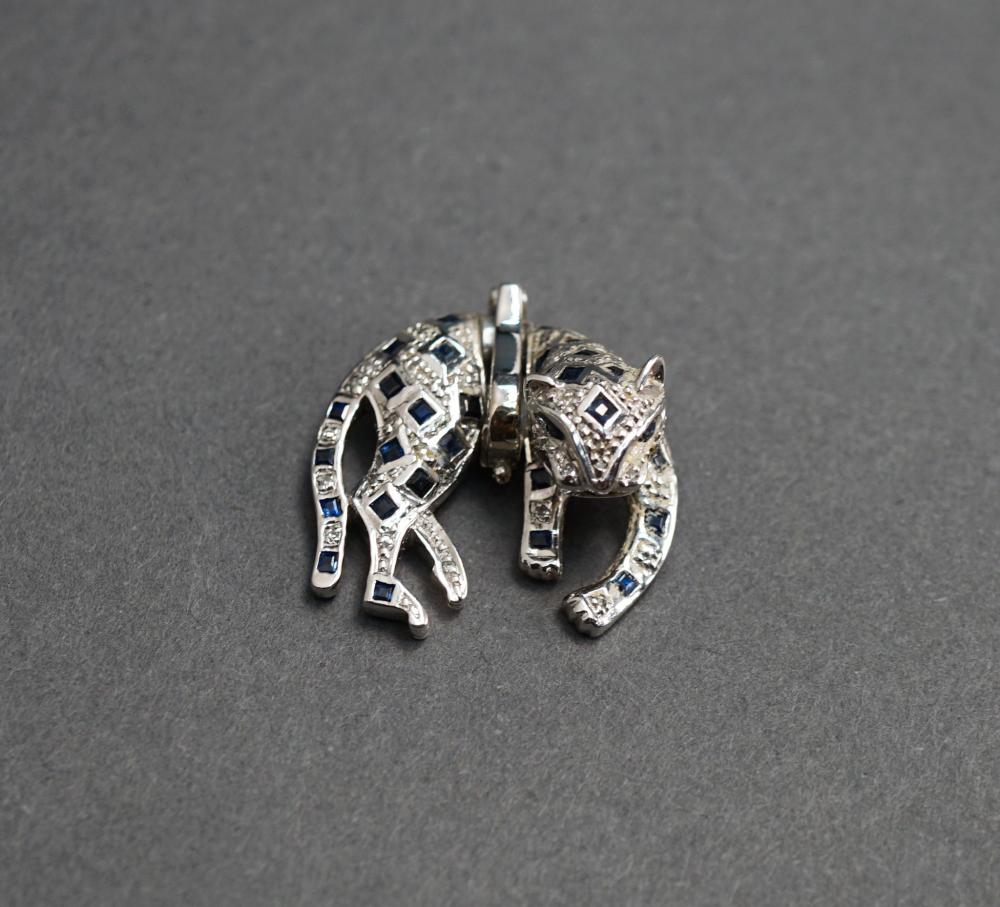 14-KARAT WHITE-GOLD, BLUE
