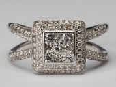 14 KARAT WHITE GOLD DIAMOND RI