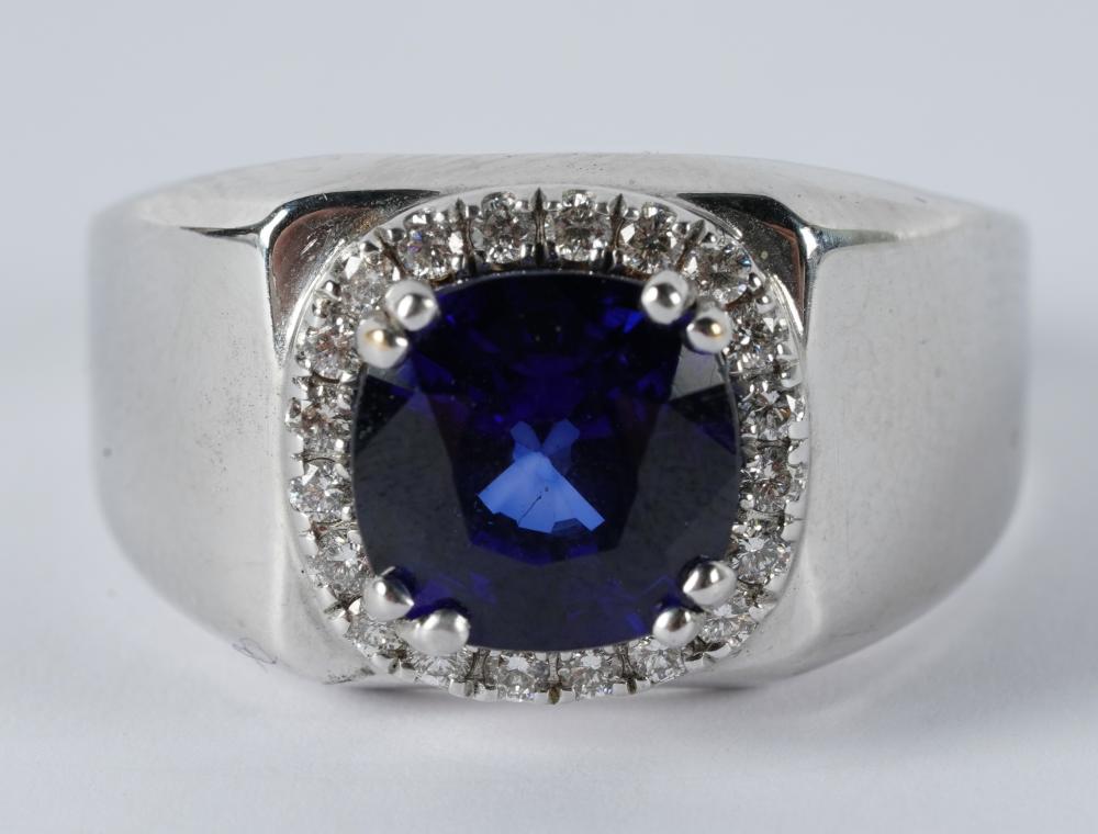 14 KARAT WHITE GOLD, DIAMOND, &