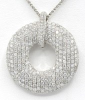14 KARAT WHITE GOLD DIAMOND EN