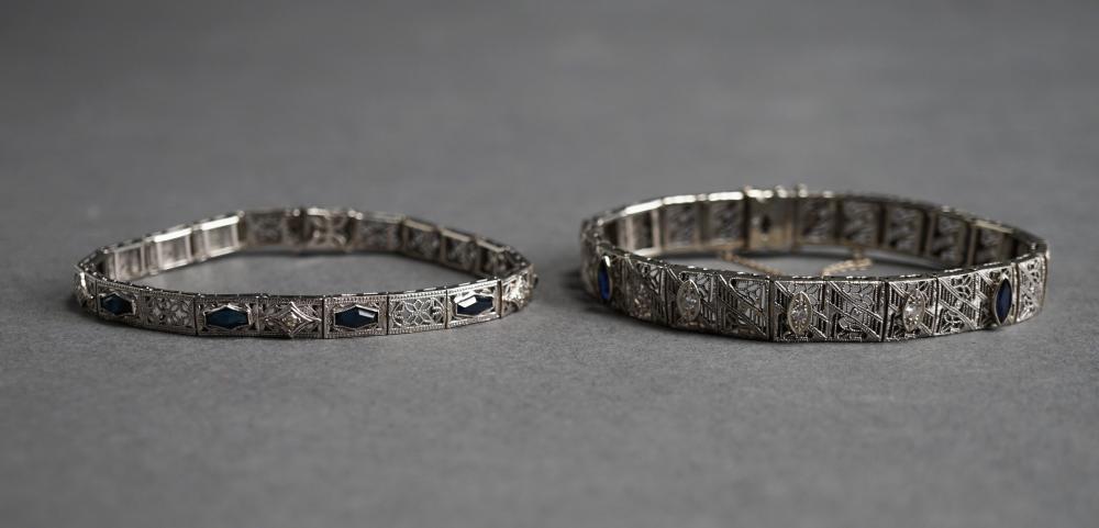 14-KARAT WHITE-GOLD, DIAMOND AND