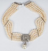 14 KARAT WHITE GOLD, PEARL, &