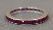 14 KARAT WHITE GOLD RUBY ETERN