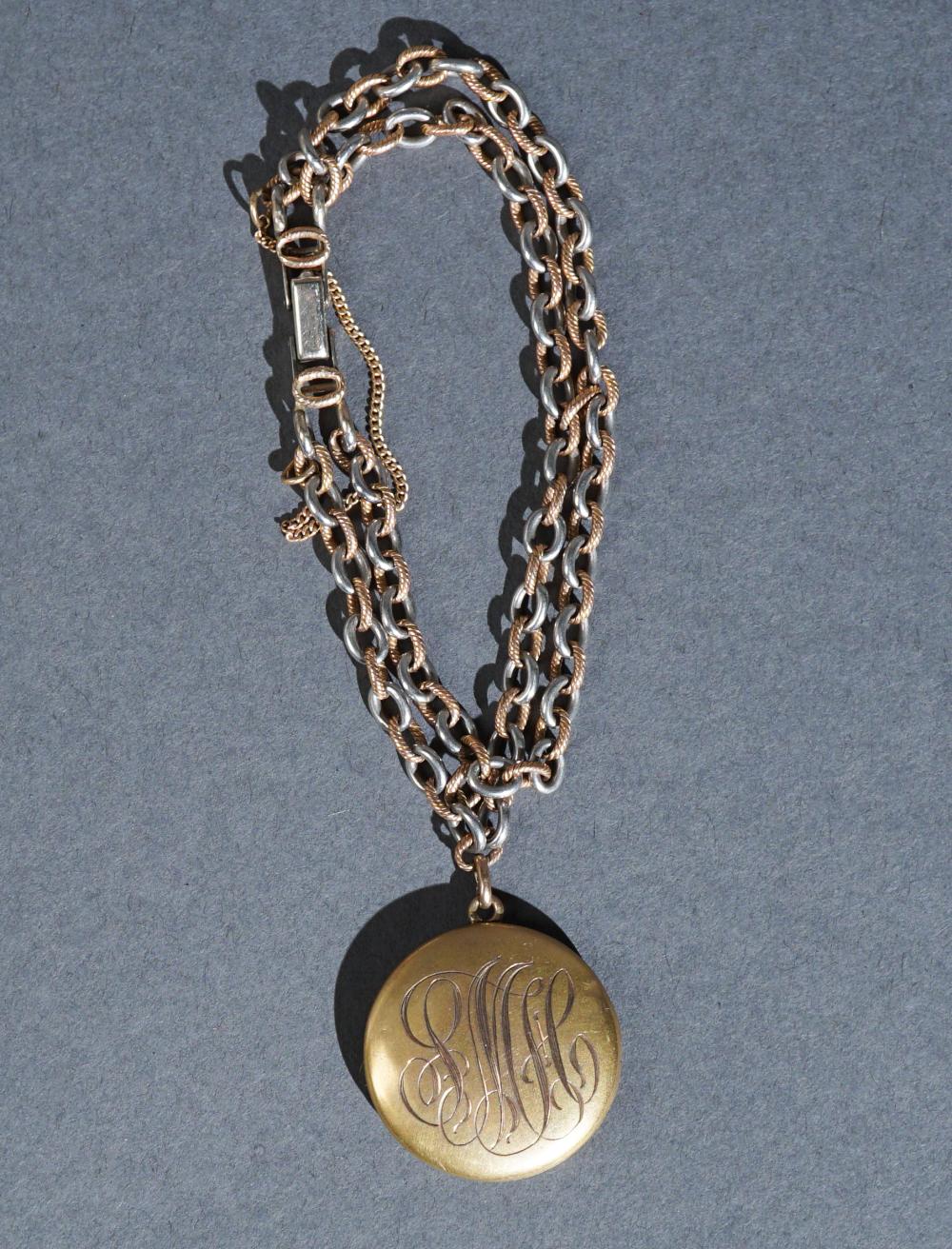 14-KARAT WHITE-ROSE GOLD BRACELET