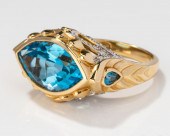14 KARAT YELLOW AND WHITE GOLD