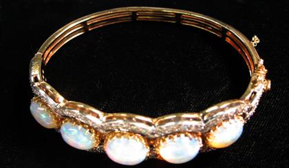 14 karat yellow and white gold,