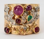 14 KARAT YELLOW GOLD & MULTI-G