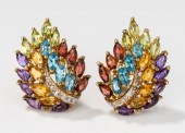 14 KARAT YELLOW GOLD AND MULTI