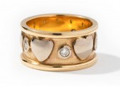 14 KARAT YELLOW GOLD AND PLATI