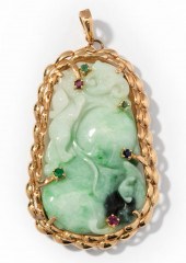 14 KARAT YELLOW GOLD AND MULTI