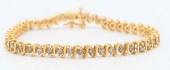 14 KARAT YELLOW GOLD AND DIAMO