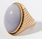 14 KARAT YELLOW GOLD AND LAVEN