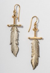 14 KARAT YELLOW GOLD AND STERL