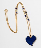 14 KARAT YELLOW GOLD AND LAPIS