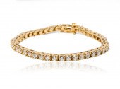 14 KARAT YELLOW GOLD AND DIAMO