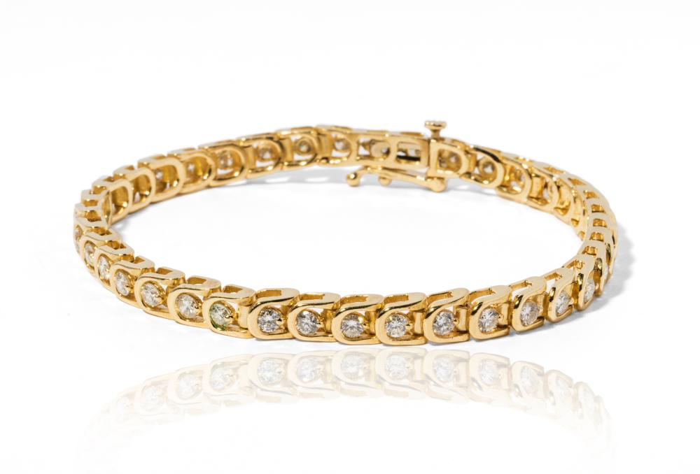 14 KARAT YELLOW GOLD AND DIAMOND