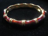 14 karat yellow gold and ename
