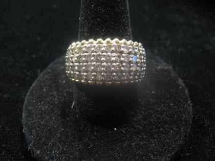 14 karat yellow gold and diamond