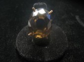 14 karat yellow gold and smoke