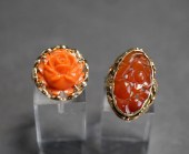 14-KARAT YELLOW-GOLD AND CARVE