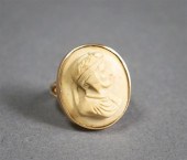 14-KARAT YELLOW-GOLD AND CARVE