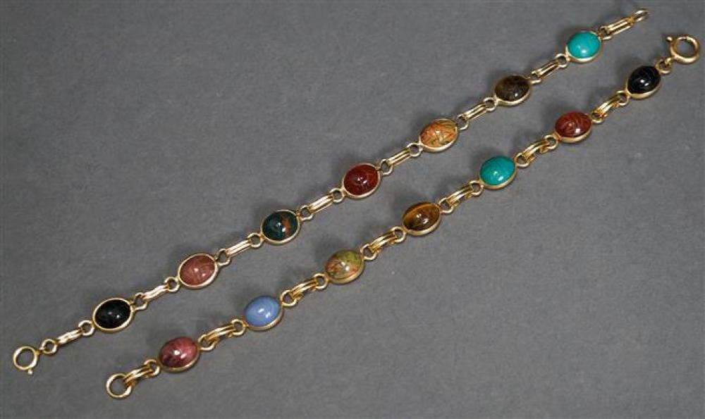 14-KARAT YELLOW-GOLD AND CARVED