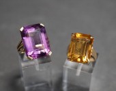 14-KARAT YELLOW-GOLD AND CITRI