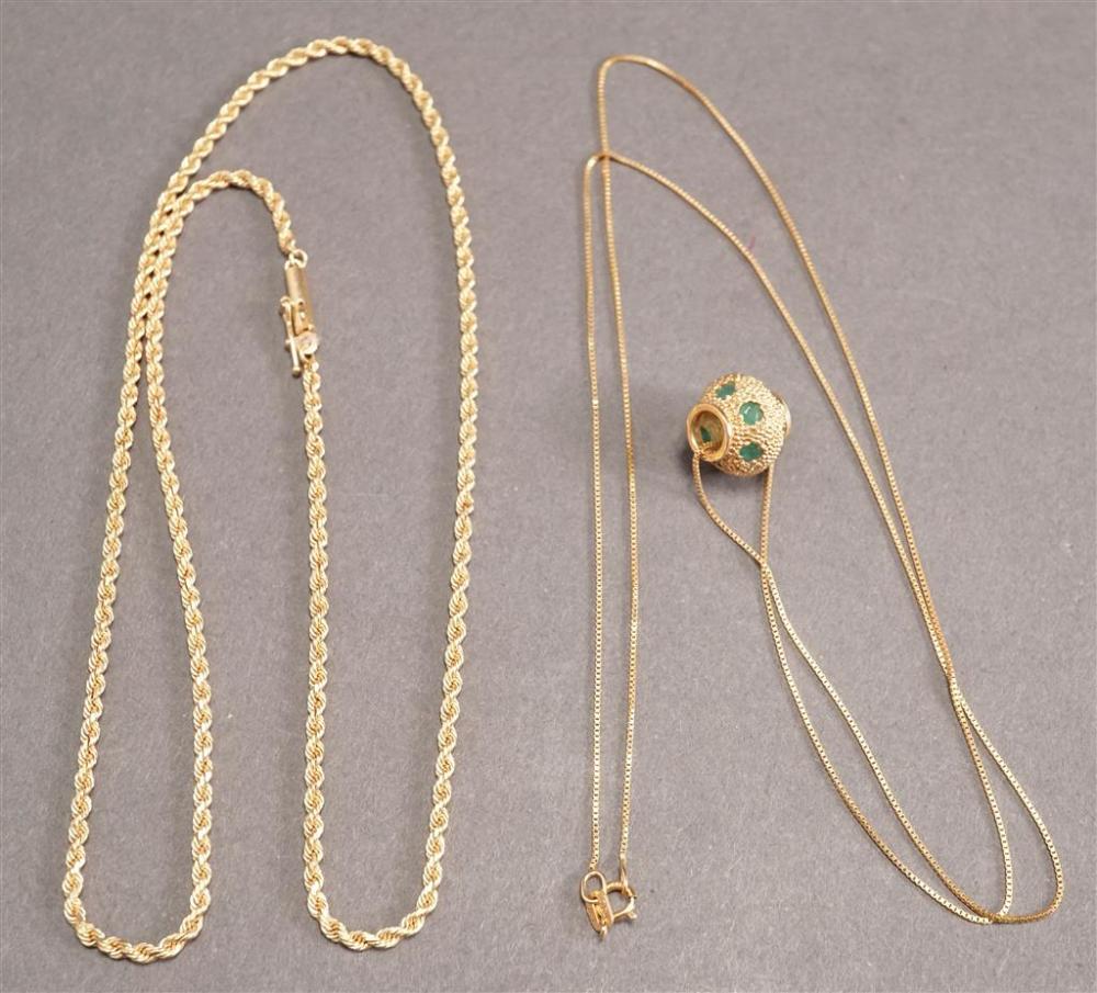 14-KARAT YELLOW-GOLD AND EMERALD
