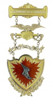 14-KARAT YELLOW-GOLD AND ENAME
