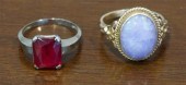 14-KARAT YELLOW-GOLD AND LAVEN