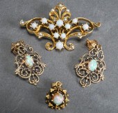14-KARAT YELLOW-GOLD AND OPAL