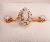 14-KARAT YELLOW-GOLD AND OPAL
