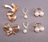 14-KARAT YELLOW-GOLD AND PEARL