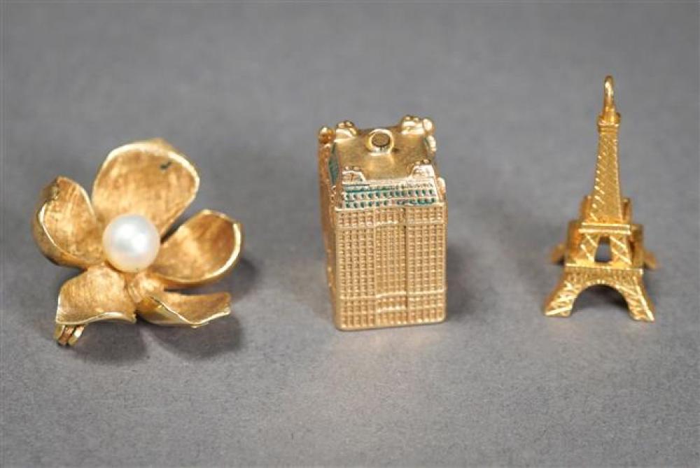 14-KARAT YELLOW-GOLD AND PEARL