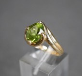 14-KARAT YELLOW-GOLD AND PERID