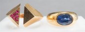 14-KARAT YELLOW-GOLD AND RUBY