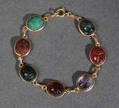 14-KARAT YELLOW-GOLD AND SEMI-