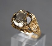 14-KARAT YELLOW-GOLD AND SMOKE