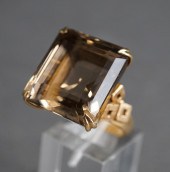 14-KARAT YELLOW-GOLD AND SMOKE